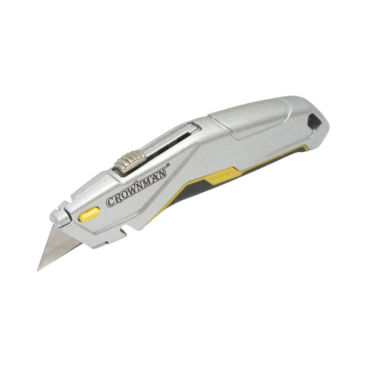 Cutit cutter profesional cu lama otel 19mm SK5 retractabila, corp aluminiu Heavy Duty Crownman