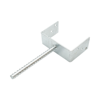 Papuc reazem cu tija 151x60x125mm, grosime 4mm, otel zincat
