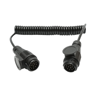 Cablu spiralat remorca 3.5m cu 2 fise tata 13 pini, 8 fire Breckner Germany