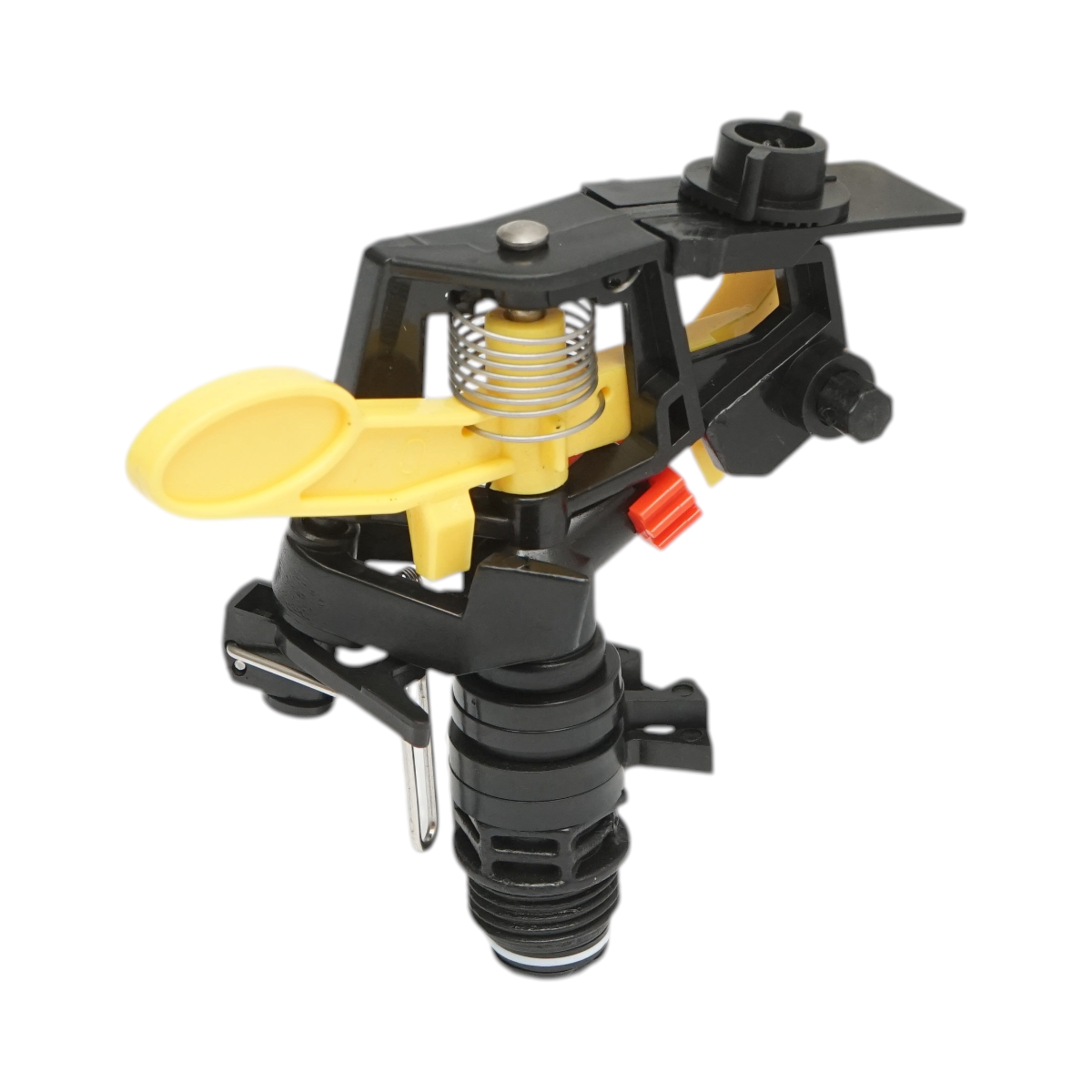 Aspersor de impact reglabil cu brat oscilant, duza 4mm, raza 5-10m, debit 15-28 L/min, filet exterior 1/2 inch Breckner Germany