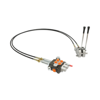 Distribuitor hidraulic cu 2 manete, lungime cablu 2m, presiune 250 bar, debit 40L/min Breckner Germany