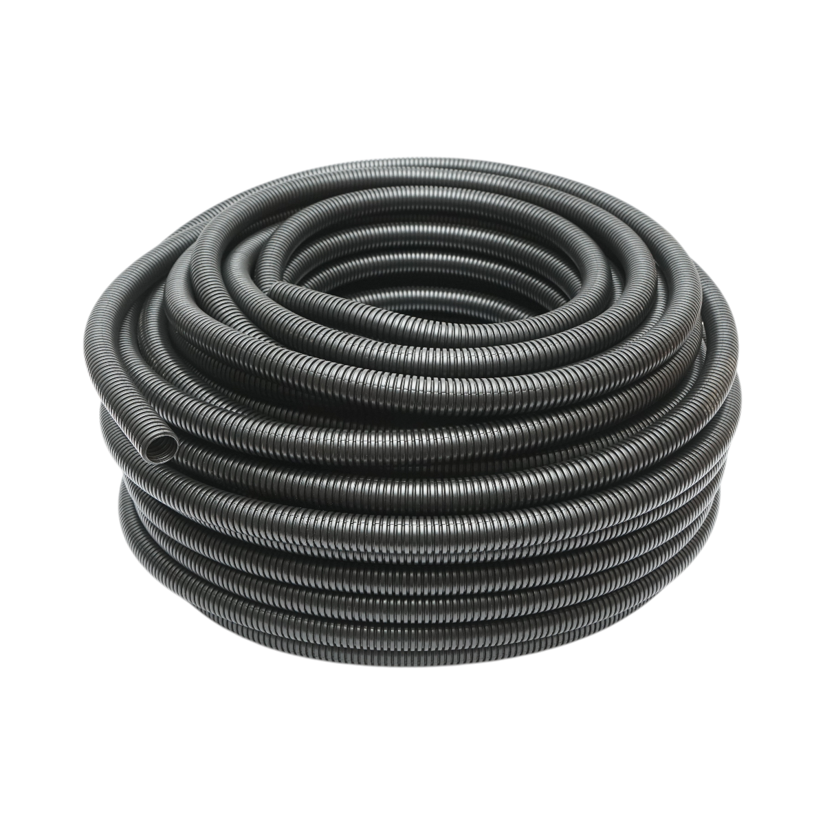 Tub flexibil copex 20mm fara fir, polietilena HDPE, 320N negru 50m/rola Longroad