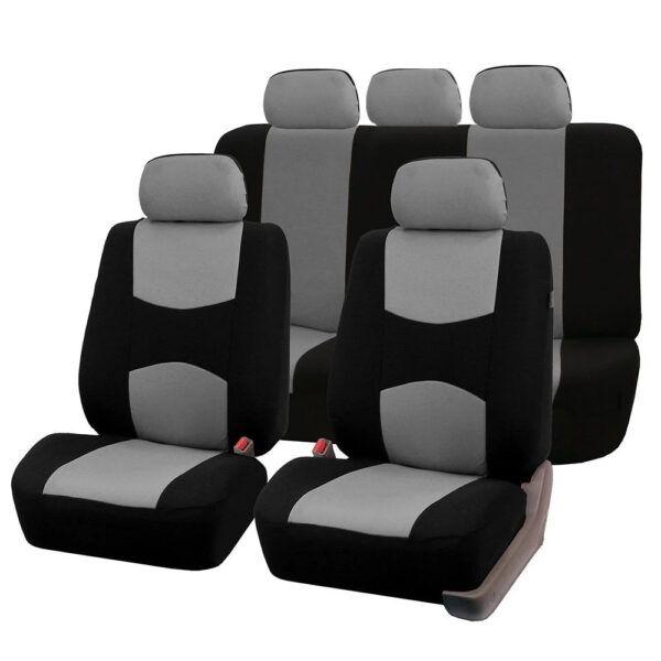 Set huse scaune universale negru si gri