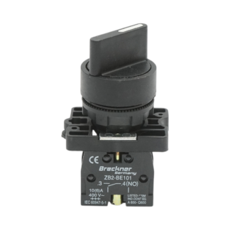 Selector 2 pozitii cu retinere negru 1NO, 400V/10A, LAY5-ED21 Breckner Germany