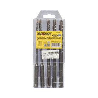 Set 5 burghie 5-12mm cu prindere SDS pentru beton, zidarie, caramida Crownman