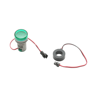 Indicator digital ampermetru si voltmetru LED verde 0-100A/50-500V AC Ø 22mm Breckner Germany