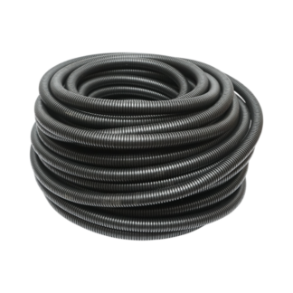 Tub flexibil copex 25mm fara fir, ignifug din polietilena HDPE, 320N negru 50m/rola Longroad