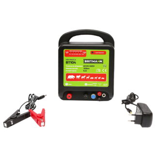 Aparat generator de impulsuri DC 12/220V, 6.5 Joule 100km pentru gard electric BRITMANN
