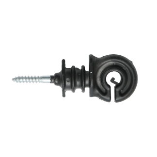 Izolator inelar PP ECO negru mat pentru fir gard electric Breckner Germany
