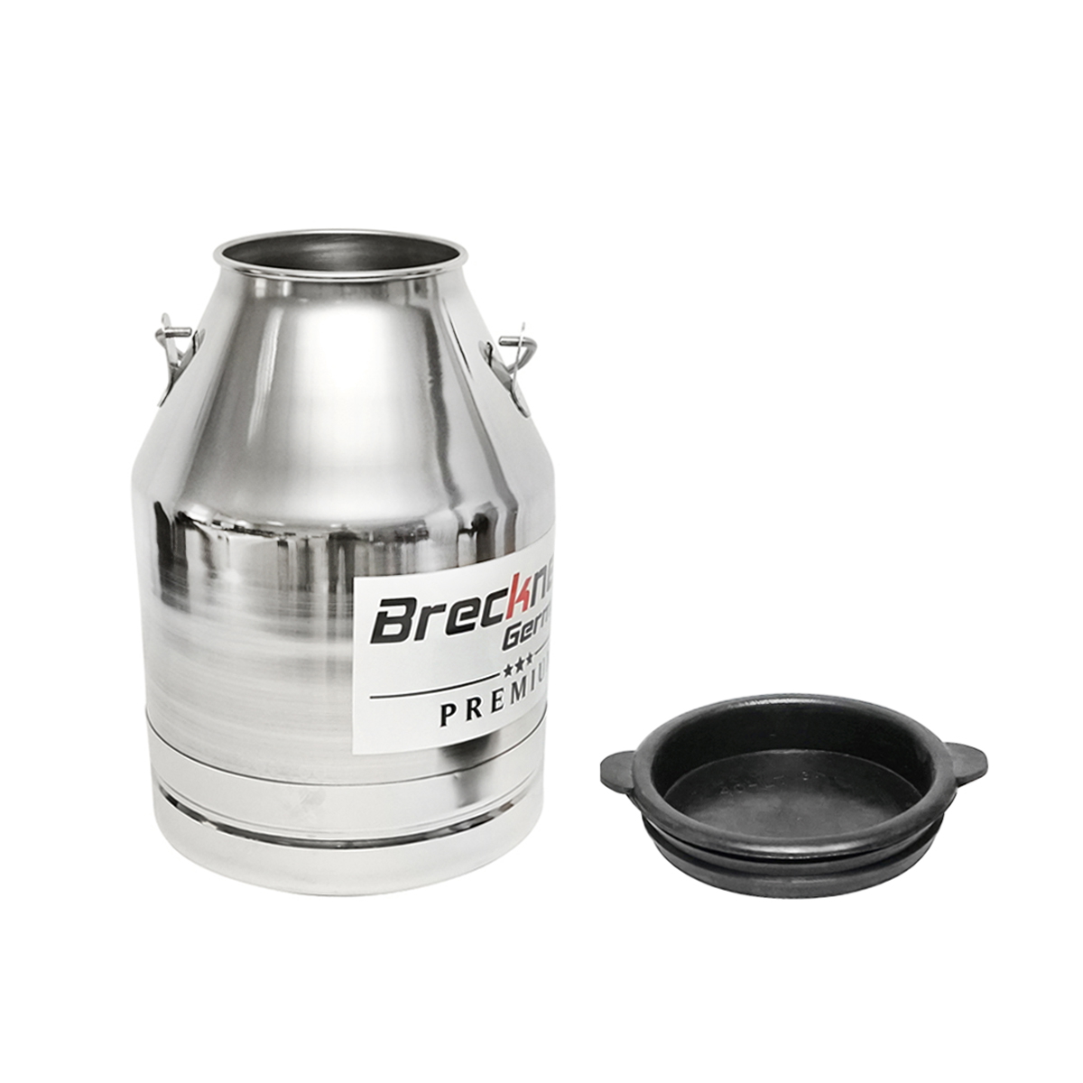 Bidon de inox cu capac pentru lapte 30L aparat de muls vaci Breckner Germany