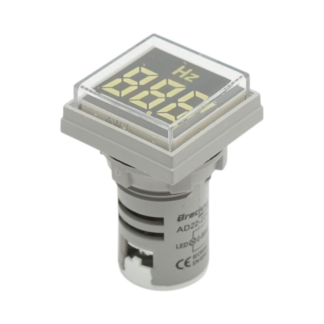 Indicator digital frecventa LED alb 0-99Hz Ø 22mm Breckner Germany