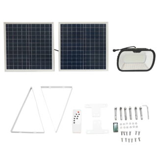 Lampa LED 240x0.5W cu panou solar 35W si baterie 7.4V/15Ah Breckner Germany