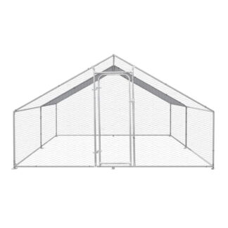 Cotet exterior din otel galvanizat pentru pasari 400x300x195cm