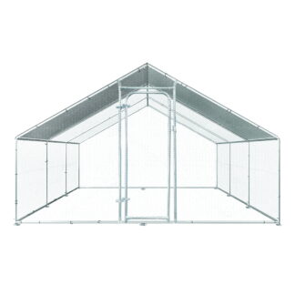 Cotet exterior din otel galvanizat pentru pasari 600x300x195cm
