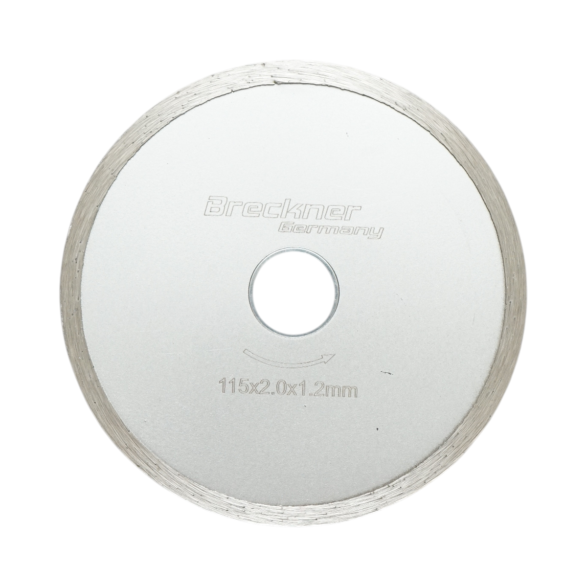 Disc diamantat continuu 115x2.0x22.23mm, taiere umeda pentru ceramica, gresie, faianta Breckner Germany