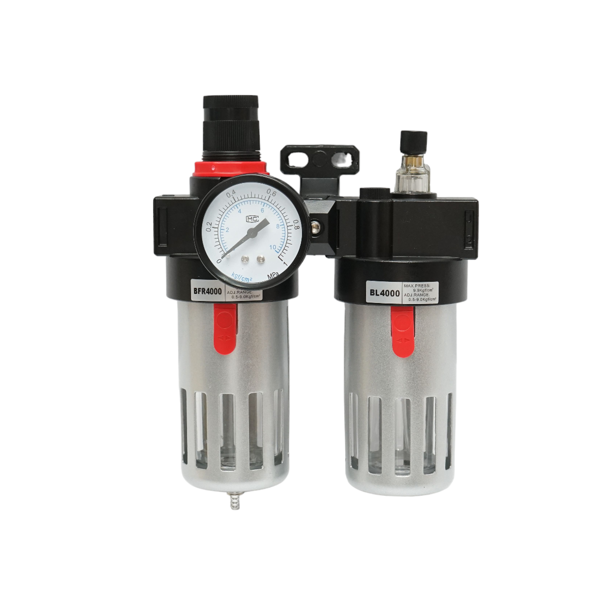 Filtru aer si ungator cu regulator de presiune max. 1 MPa, racord 1/2