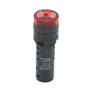 Indicator industrial semnalizare LED cu sonerie 220V AC Ø 16mm Breckner Germany