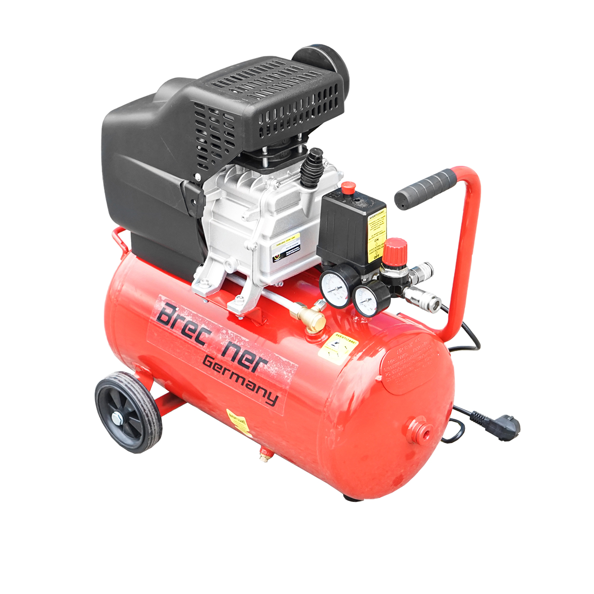 Compresor aer 24L putere 1.5kW/2CP presiune maxima 8 Bar, volum aer aspirat 184L Breckner Germany