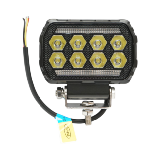 Proiector dreptunghiular LED cu DRL 9-36V, 28W alb-galben, carcasa aluminiu 112x75x45mm IP68 Breckner Germany