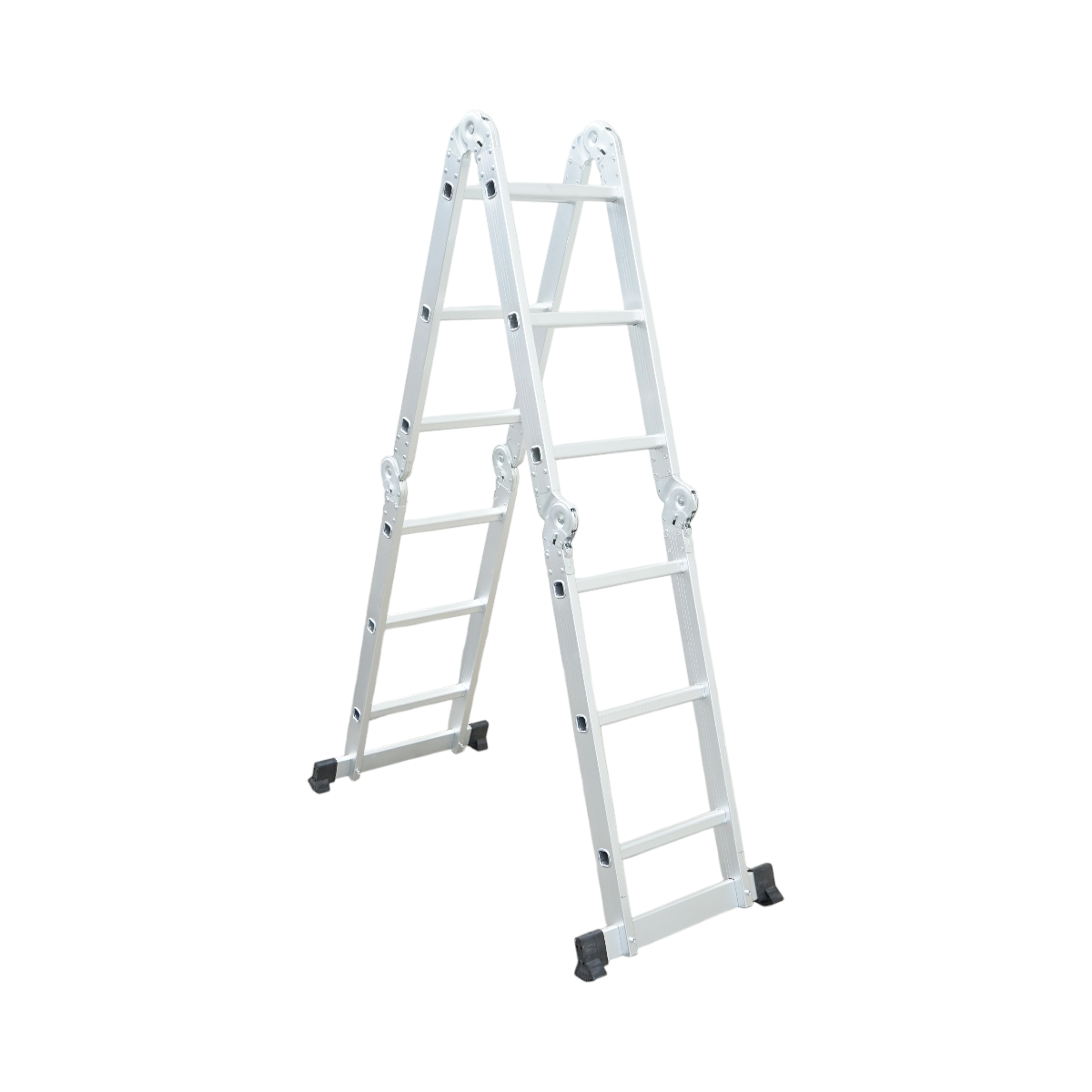 Scara aluminiu multifunctionala 3.7m, 4x4 trepte, sarcina maxima 150kg