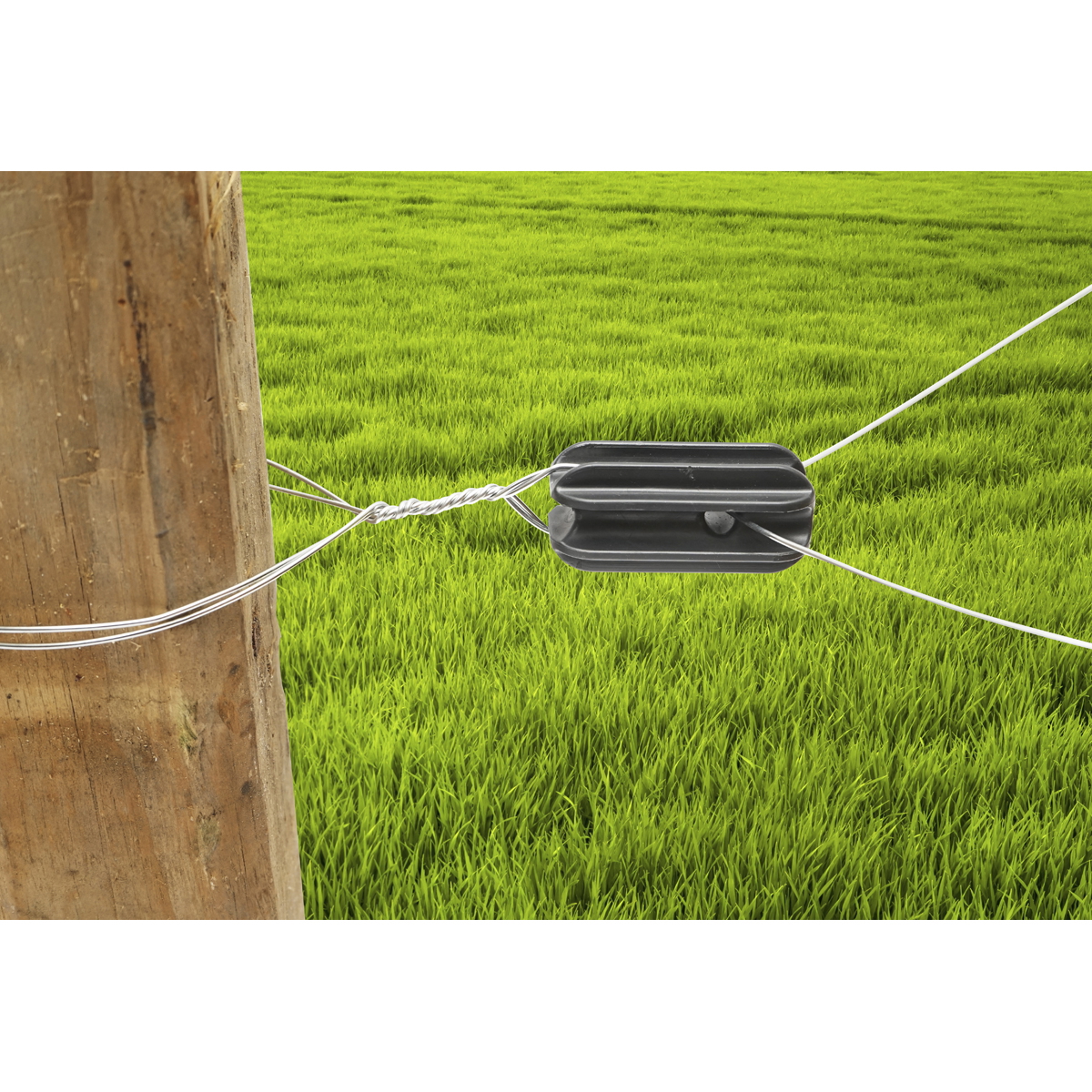 Izolator de capat, negru pentru gard electric Breckner Germany