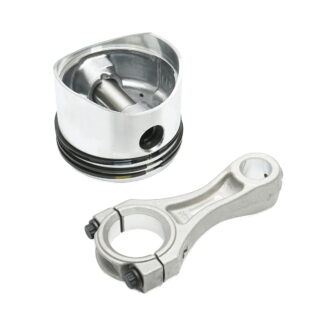Set biela si piston echipat cu segmenti 80mm, pentru compresor aer Tractor Forestier, motor Perkins