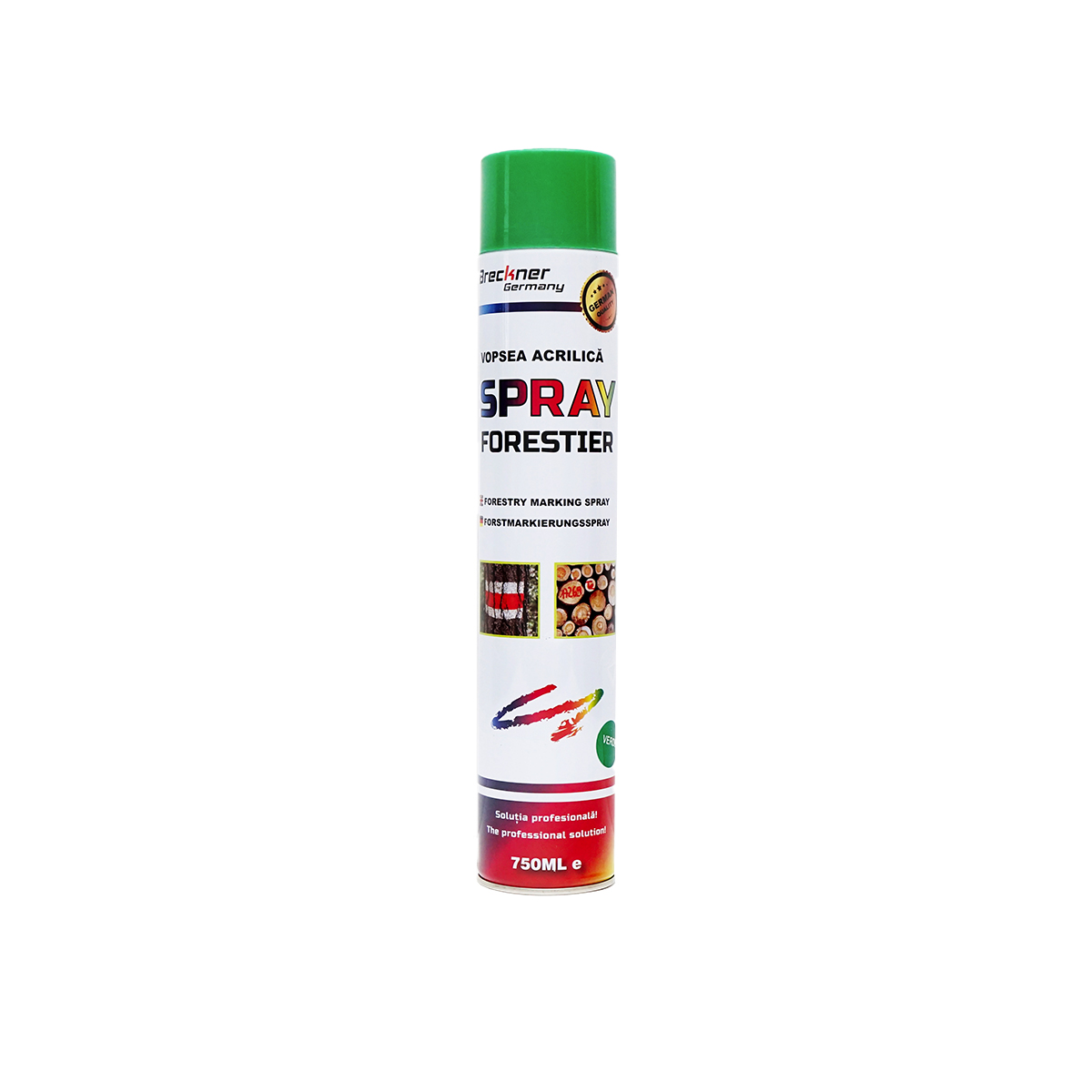 Vopsea spray marcaj forestier verde 750ml Breckner Germany