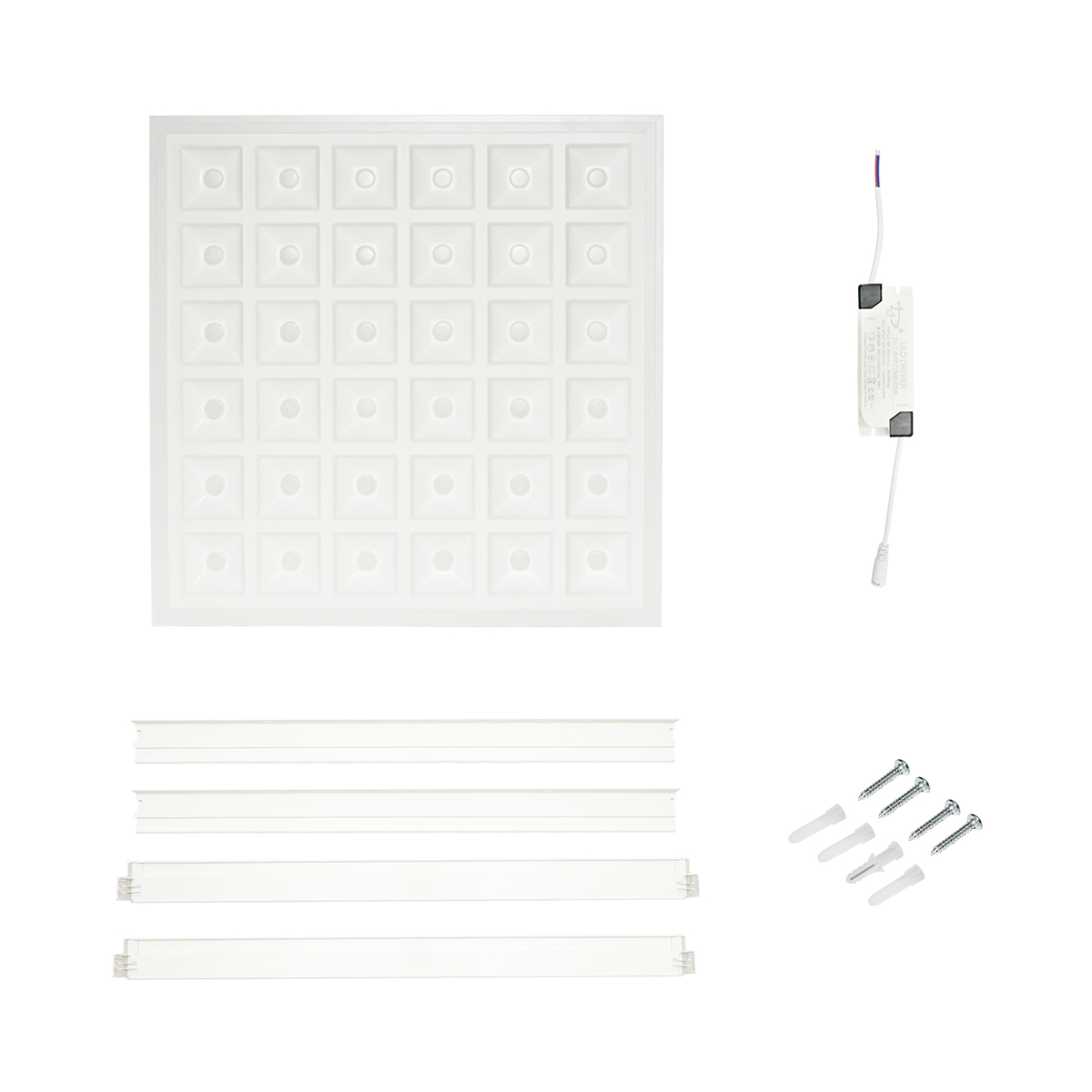 Panou LED slim 60W, 220V, IP20, 6500K, 595x595x20mm pentru tavan casetat Breckner Germany
