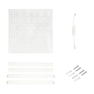 Panou LED slim 48W, 220V, IP20, 600x600x43mm aplicat sau pentru tavan casetat cu driver inclus Breckner Germany