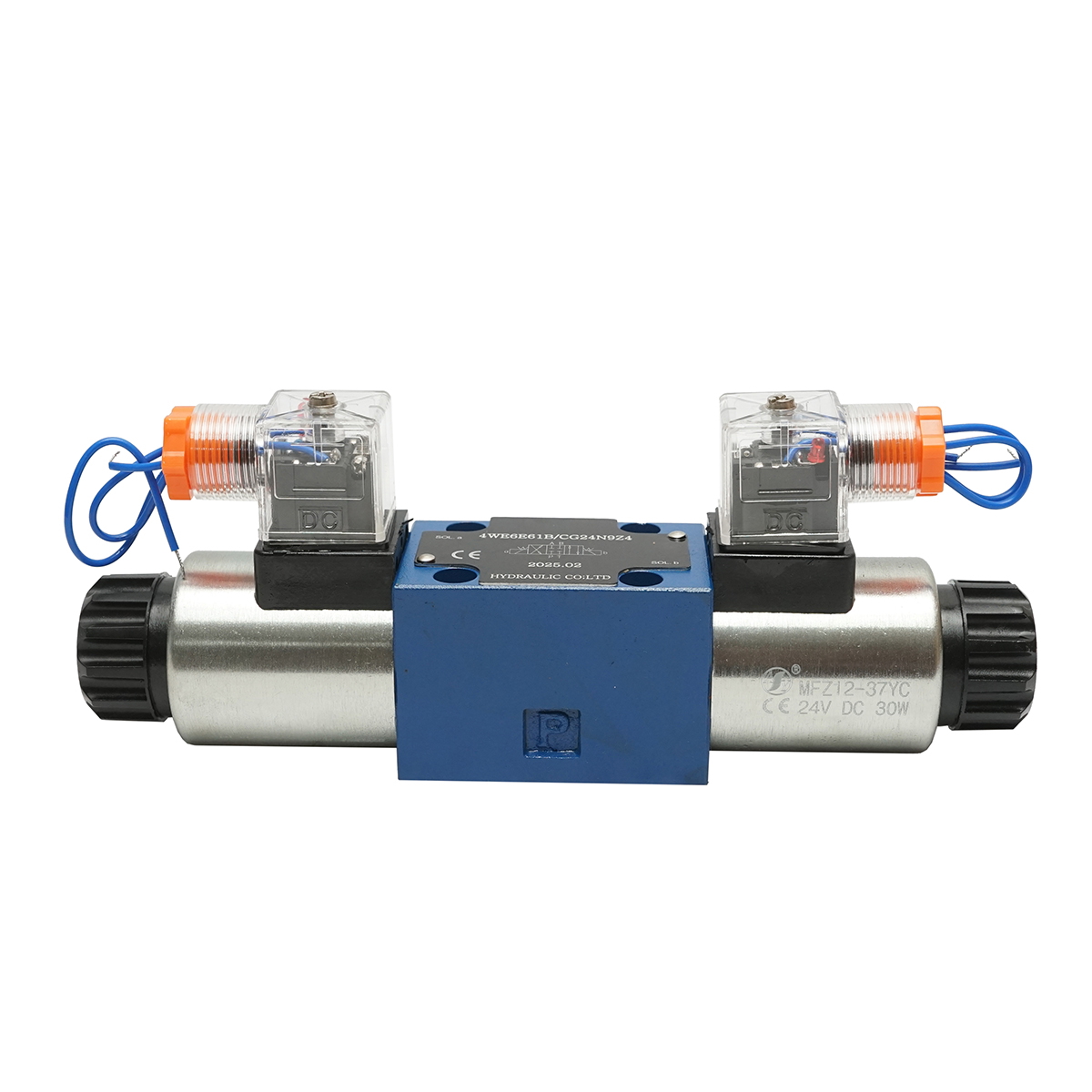 Electrovalva directionala 24VDC 25W pentru 6 cai control debit instalatii hidraulice HDQX126J 4WE6J61B CG12N9Z4