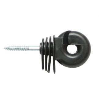 Izolator inelar compact negru fi 6mm 90x40mm gard electric Thor