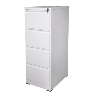 Dulap metalic fiset 1340x460x620mm cu 4 sertare securizate, gri Breckner Germany