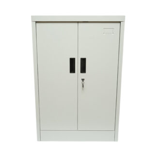 Dulap metalic fiset 600x400x900mm cu 2 usi securizate, 1 polita, gri Breckner Germany