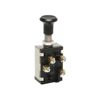 Intrerupator scurt on-off 12V/5A pull switch cu piulita prindere metalica Breckner Germany