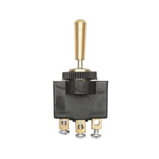 Comutator 3 pozitii cu maneta metalica 12-24V DC/10A, 125-250V AC/2A Breckner Germany