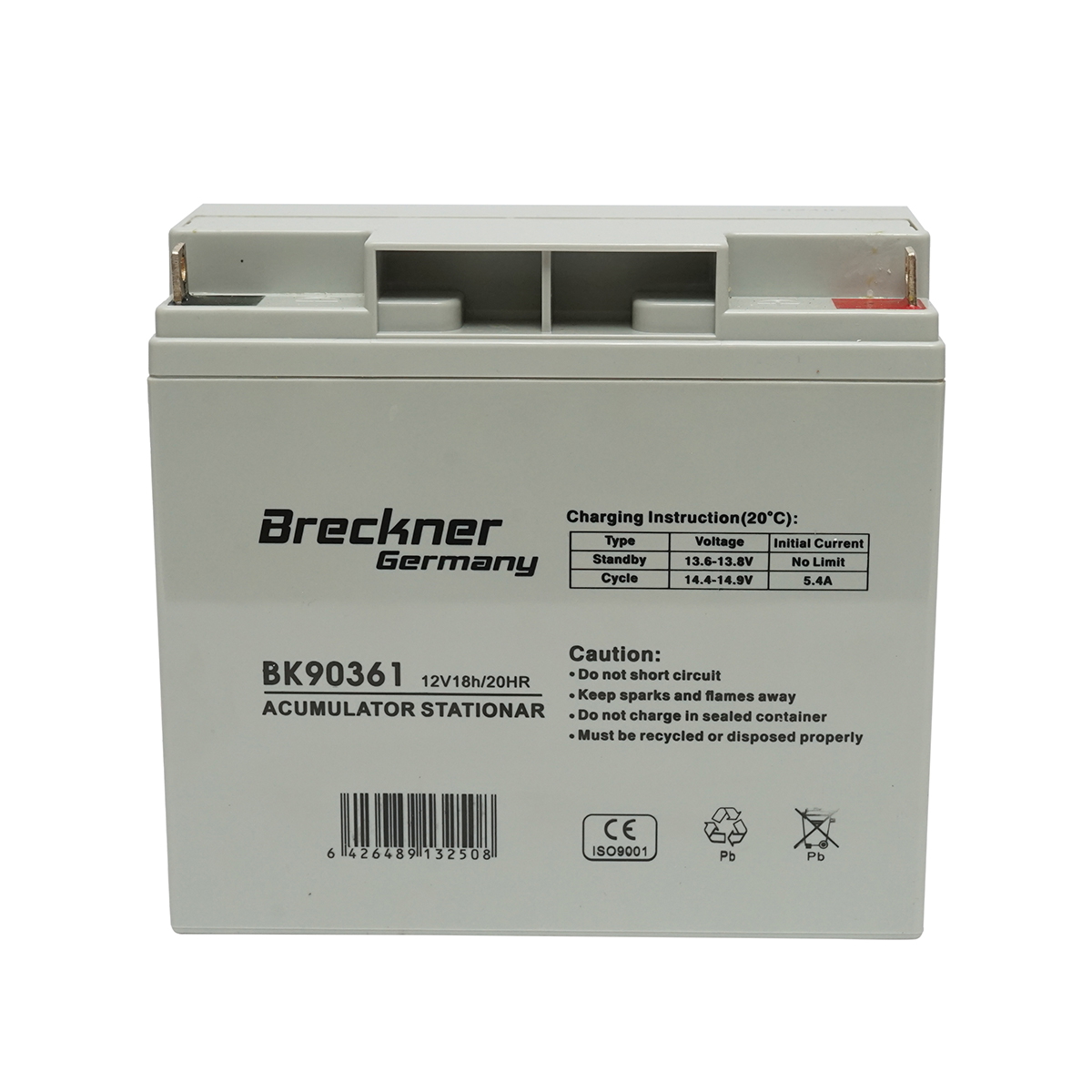 Baterie sistem solar cu gel 12V 18Ah, 181x77x167x167mm L1, FC12-18 Breckner Germany