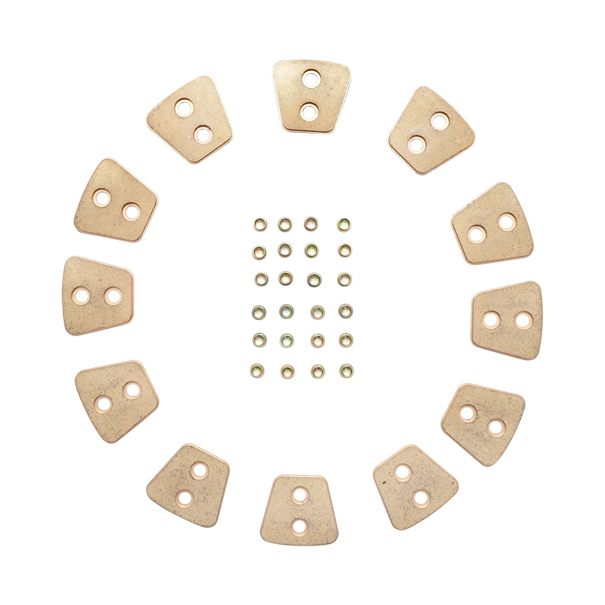 Set 12 ferodouri cu nituri pentru disc ambreiaj 11 toli UTB U-445 si Fiat