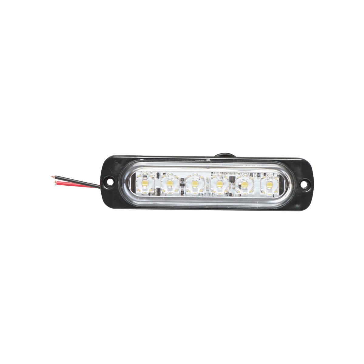 Lampa laterala stroboscopica LED alba 113mm 12-24V FR1272W Breckner Germany