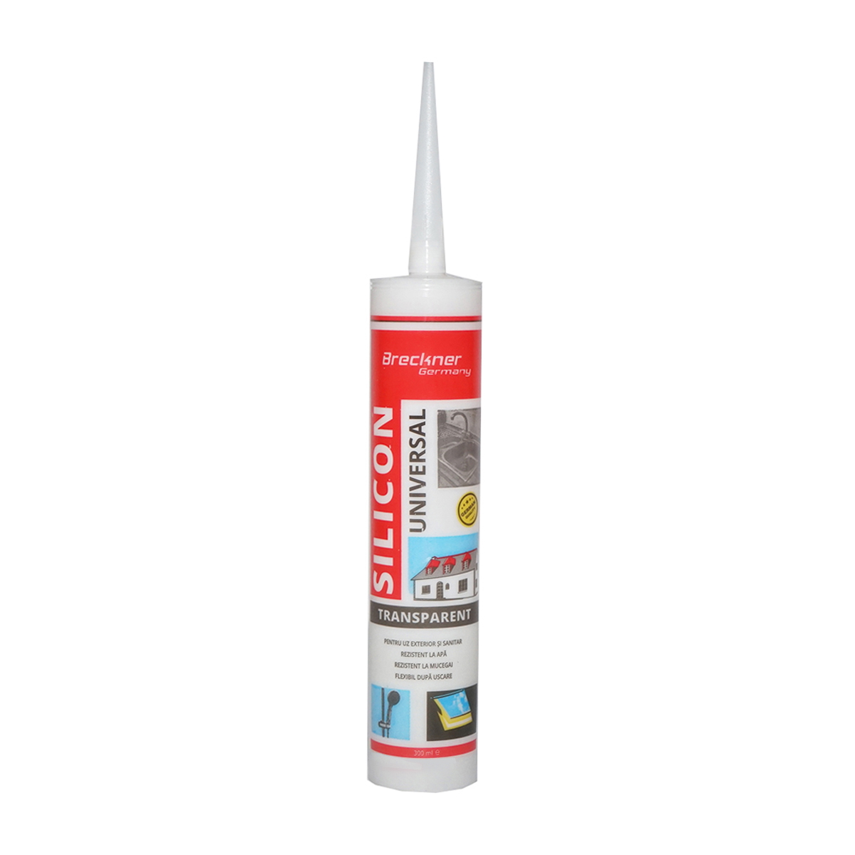 Silicon transparent universal interior/exterior 300ml Breckner Germany