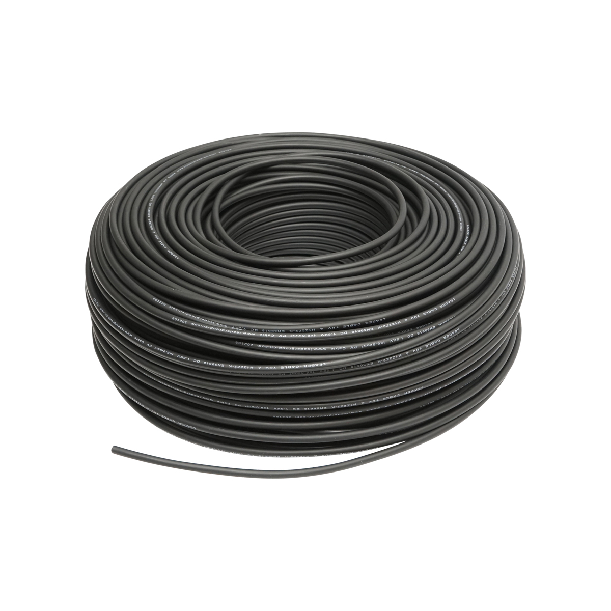 Cablu panou solar 6mmx100m negru 1.5KV, H1Z2Z2-K Leader