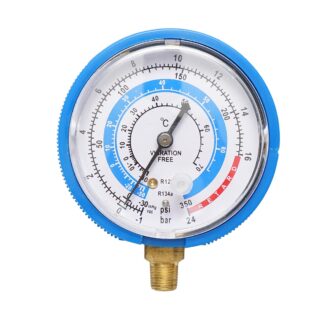 Manometru presiune joasa (albastru) pentru aer conditionat, freon70mm 1/8 Breckner Germany