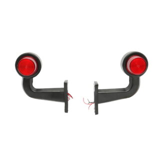 Set lampi laterale gabarit led-neon cu brat 12-24V rosu/alb FR0148R/W Breckner Germany
