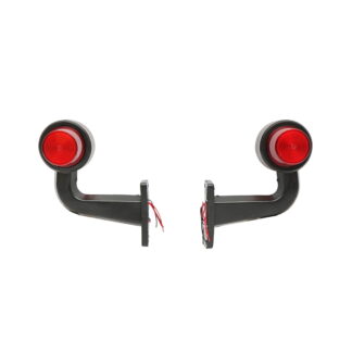 Set lampi laterale gabarit led-neon cu brat 12-24V rosu/galben FR0148R/Y Breckner Germany