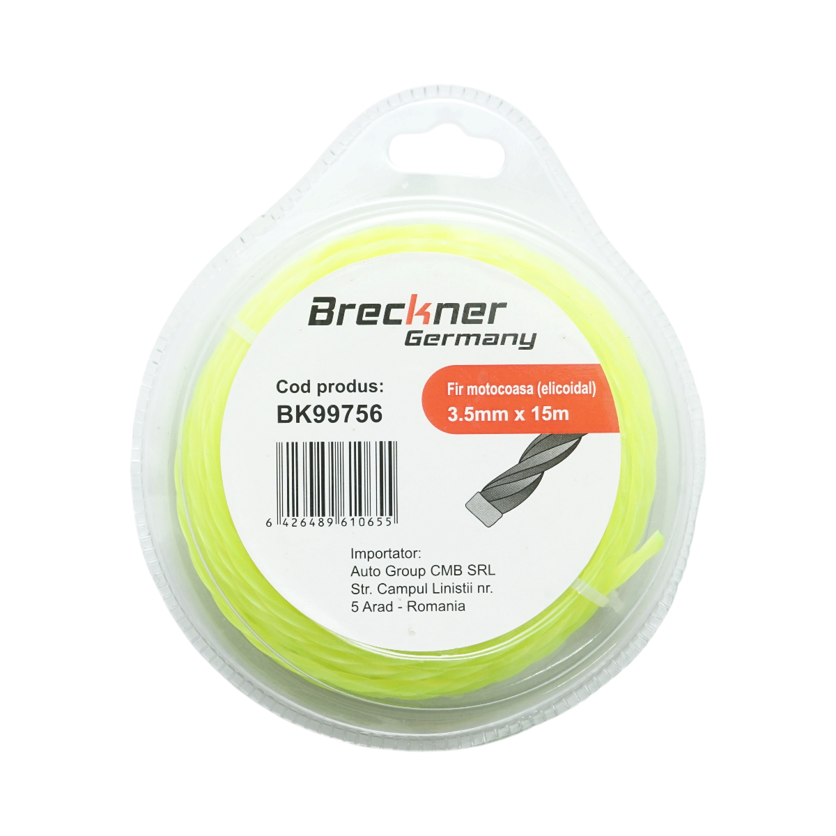 Fir elicoidal motocoasa 3.5mm x 15m Breckner Germany - imagine 2