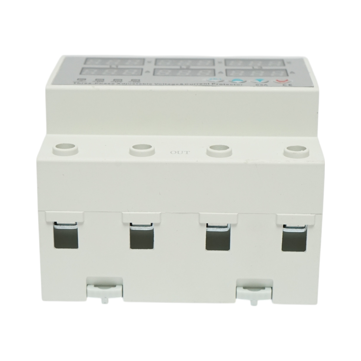Releu digital siguranta 4P 63A 300V. trifazic pentru monitorizare si protectie subtensiune, supratensiune Suntree - imagine 2