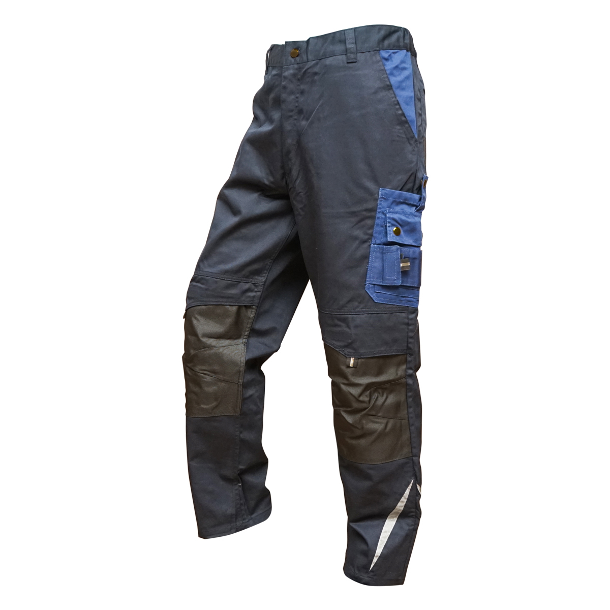 Pantaloni de lucru, poliester cu bumbac, albastru navy, M Breckner Germany - imagine 2