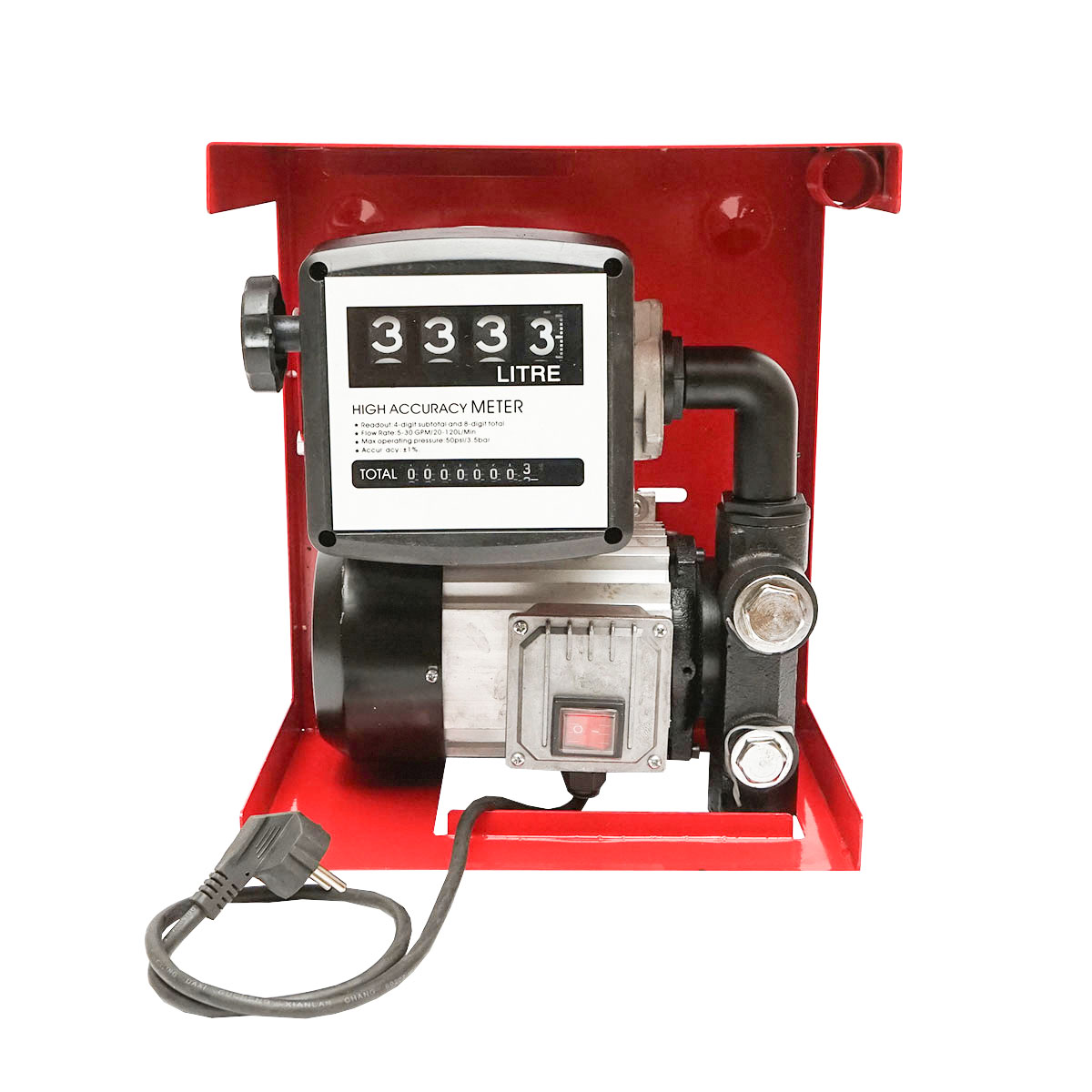 Pompa transfer motorina 220V 550W Breckner Debit 60L/min. (Kit cu contor, furtun aspiratie 1,5M, furtun transfer 4M, Pistol) - imagine 2