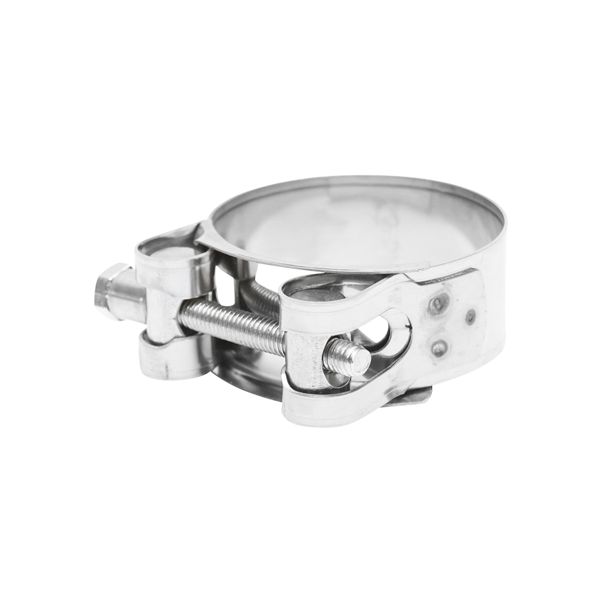 Colier forta, clema inox cu surub 201 pentru furtunuri 52-55mm Breckner Germany - imagine 2