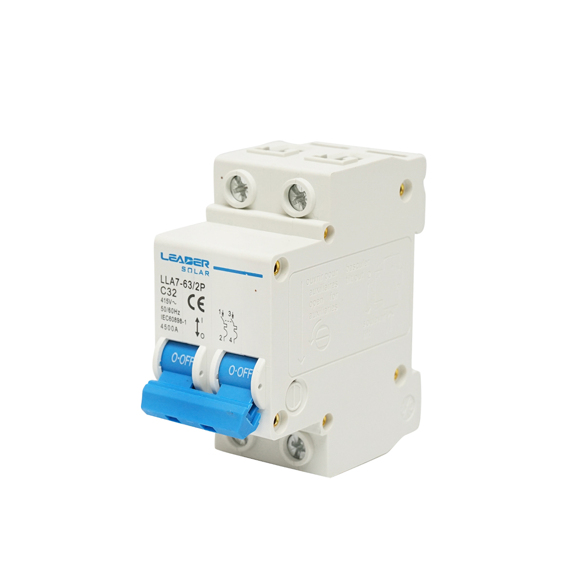 Siguranta automata tip intreruptor 2P-32A-415VAC Leader - imagine 2
