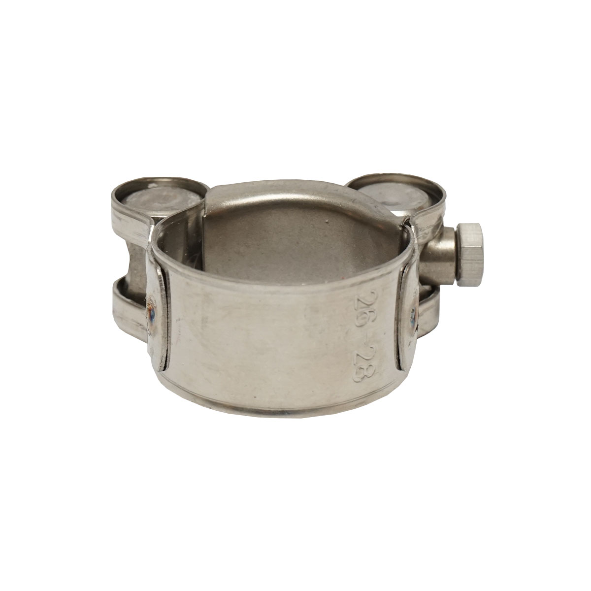 Colier forta, clema inox cu surub W1 pentru furtunuri 26-28mm Breckner Germany - imagine 2